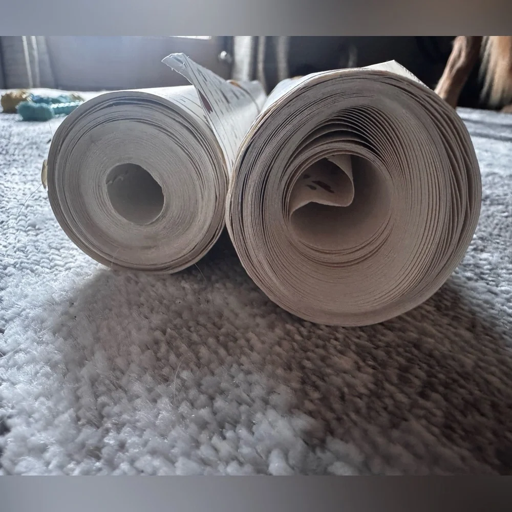 Heart and Striped Wrapping Paper Rolls cottagecore